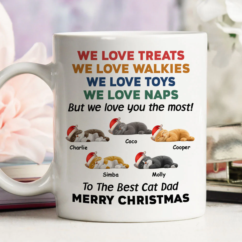 Cats Love You Snow Ver - Personalized Custom Coffee Mug - Image 4