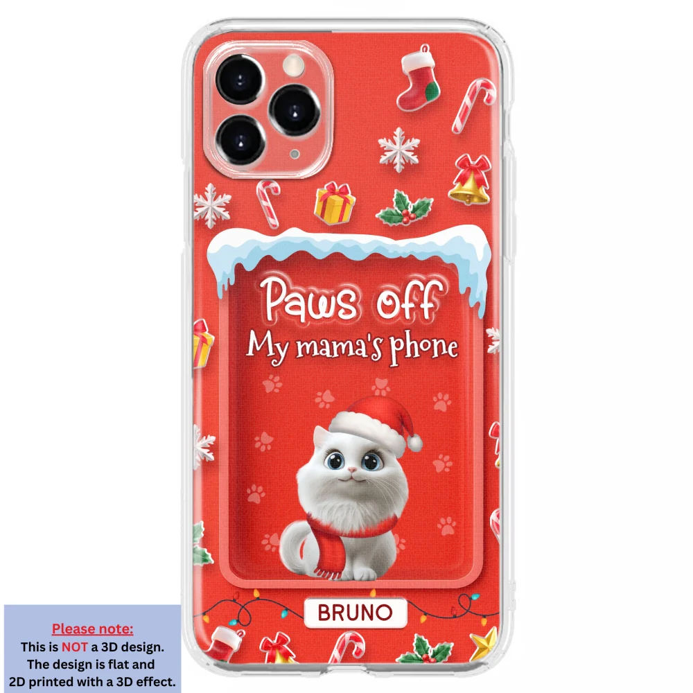 Cats Under The Mistletoe - Personalized Custom 3D Effect Phone Case - Image 10