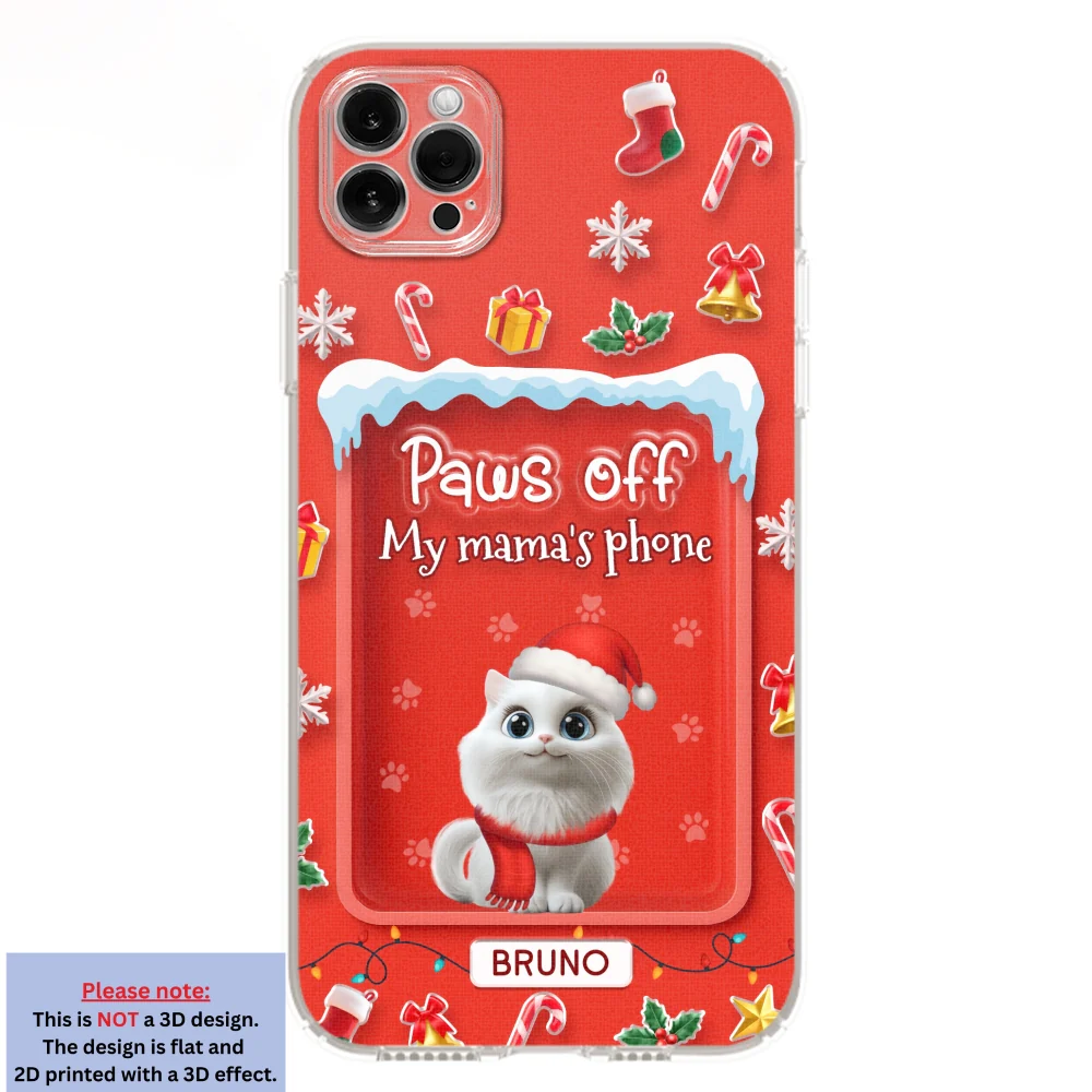 Cats Under The Mistletoe - Personalized Custom 3D Effect Phone Case - Image 12