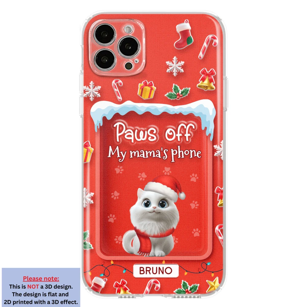 Cats Under The Mistletoe - Personalized Custom 3D Effect Phone Case - Image 16