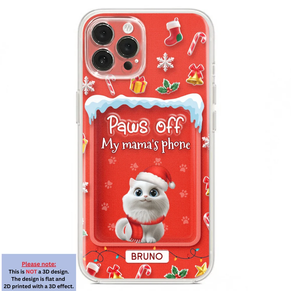 Cats Under The Mistletoe - Personalized Custom 3D Effect Phone Case - Image 19