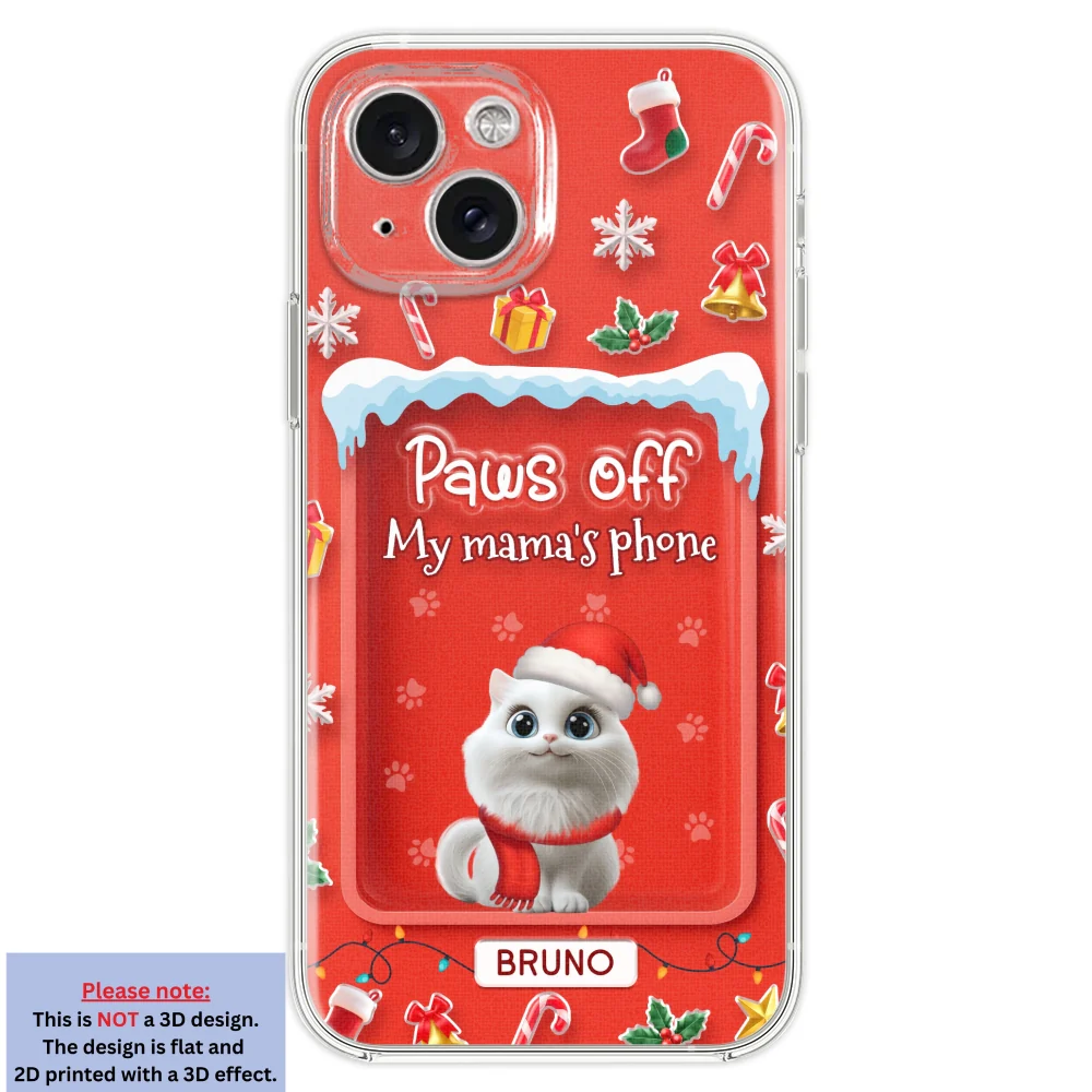 Cats Under The Mistletoe - Personalized Custom 3D Effect Phone Case - Image 21