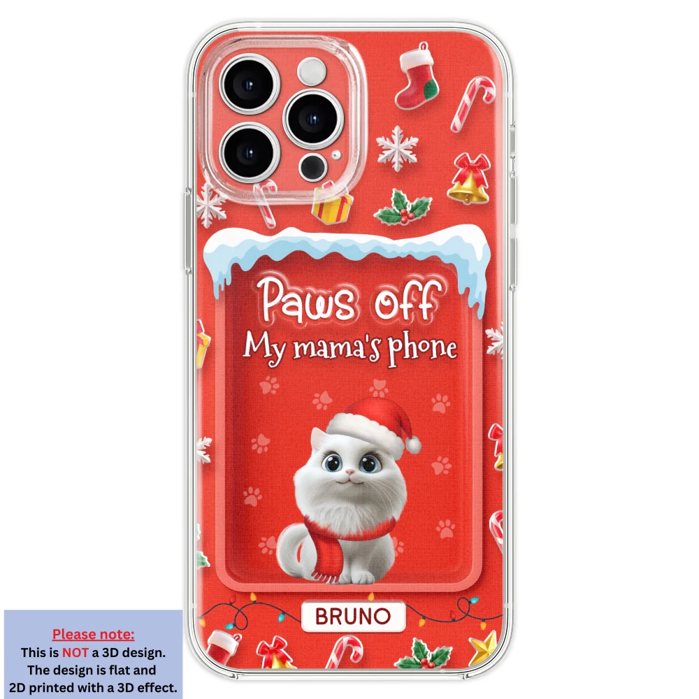 Cats Under The Mistletoe - Personalized Custom 3D Effect Phone Case - Image 22