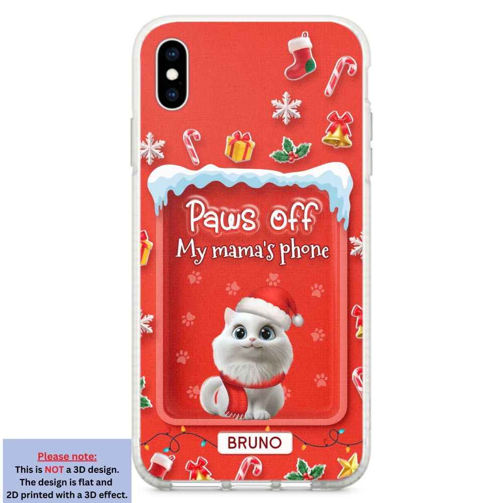 Cats Under The Mistletoe - Personalized Custom 3D Effect Phone Case - Image 24