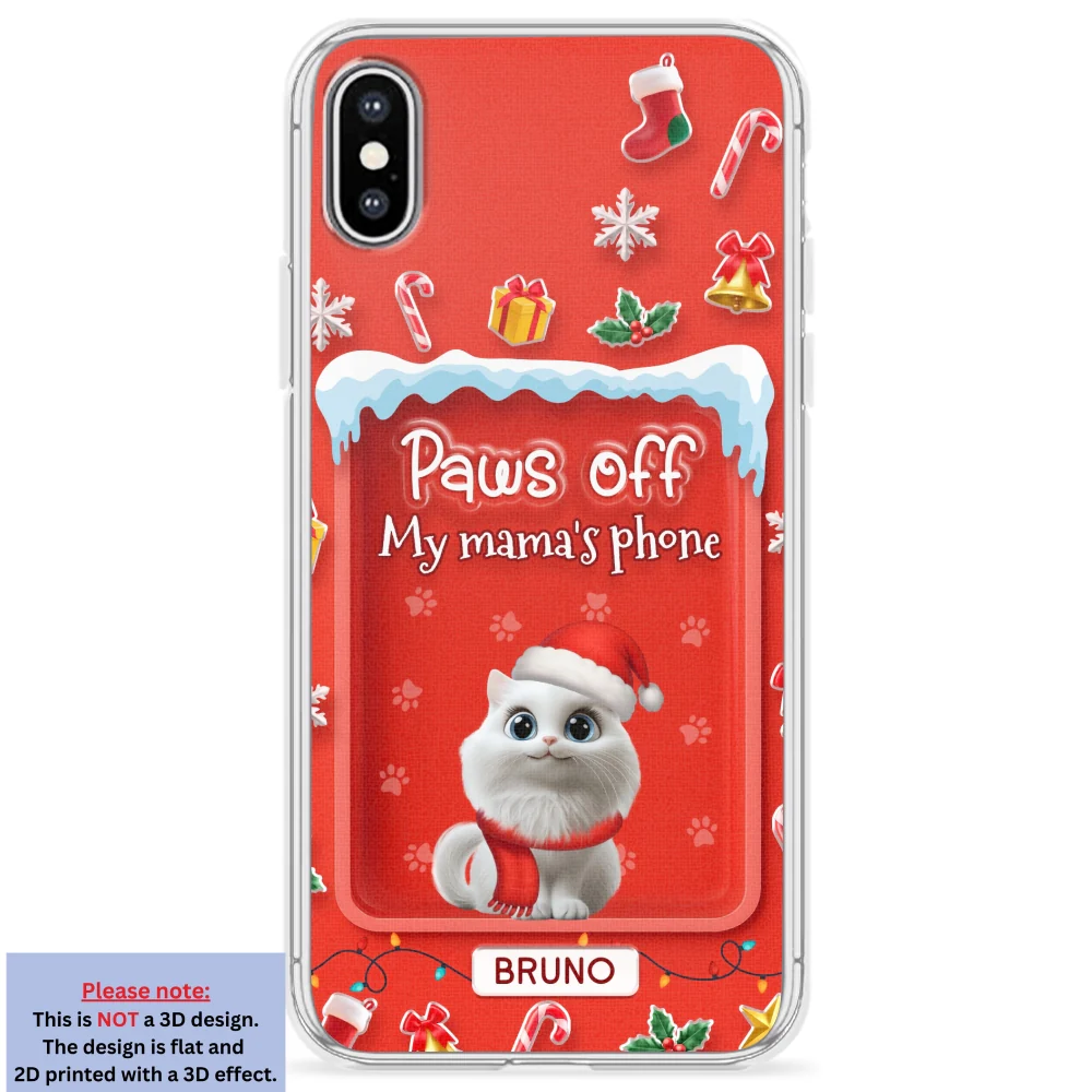 Cats Under The Mistletoe - Personalized Custom 3D Effect Phone Case - Image 25