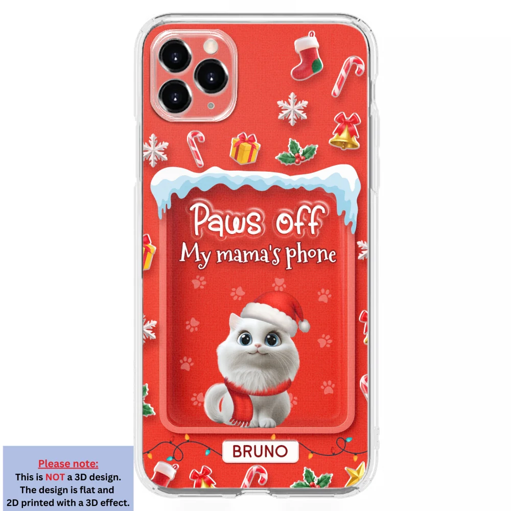 Cats Under The Mistletoe - Personalized Custom 3D Effect Phone Case - Image 9