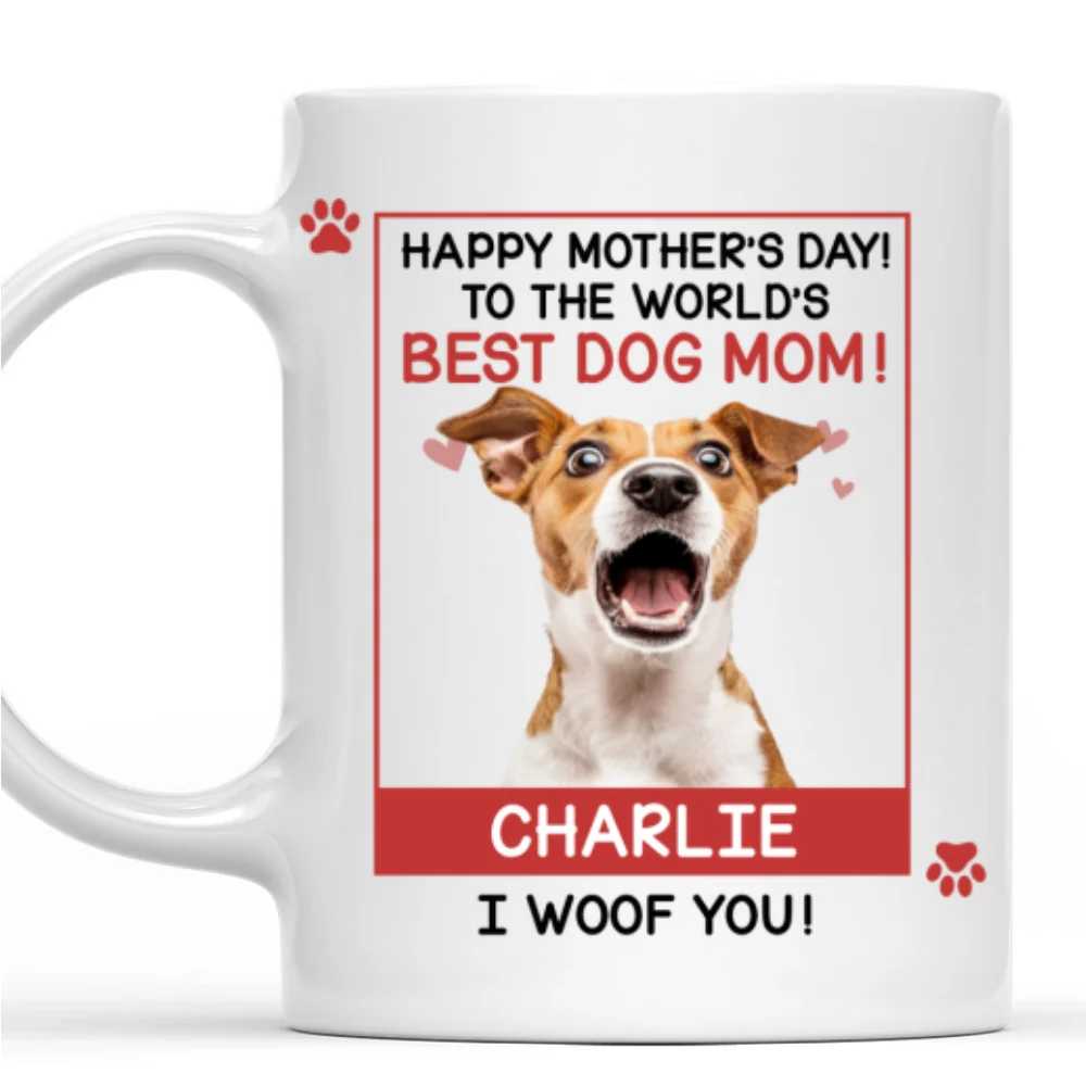 Celebrate Dog Mom Day Photo - Personalized Custom Coffee Mug - Image 7