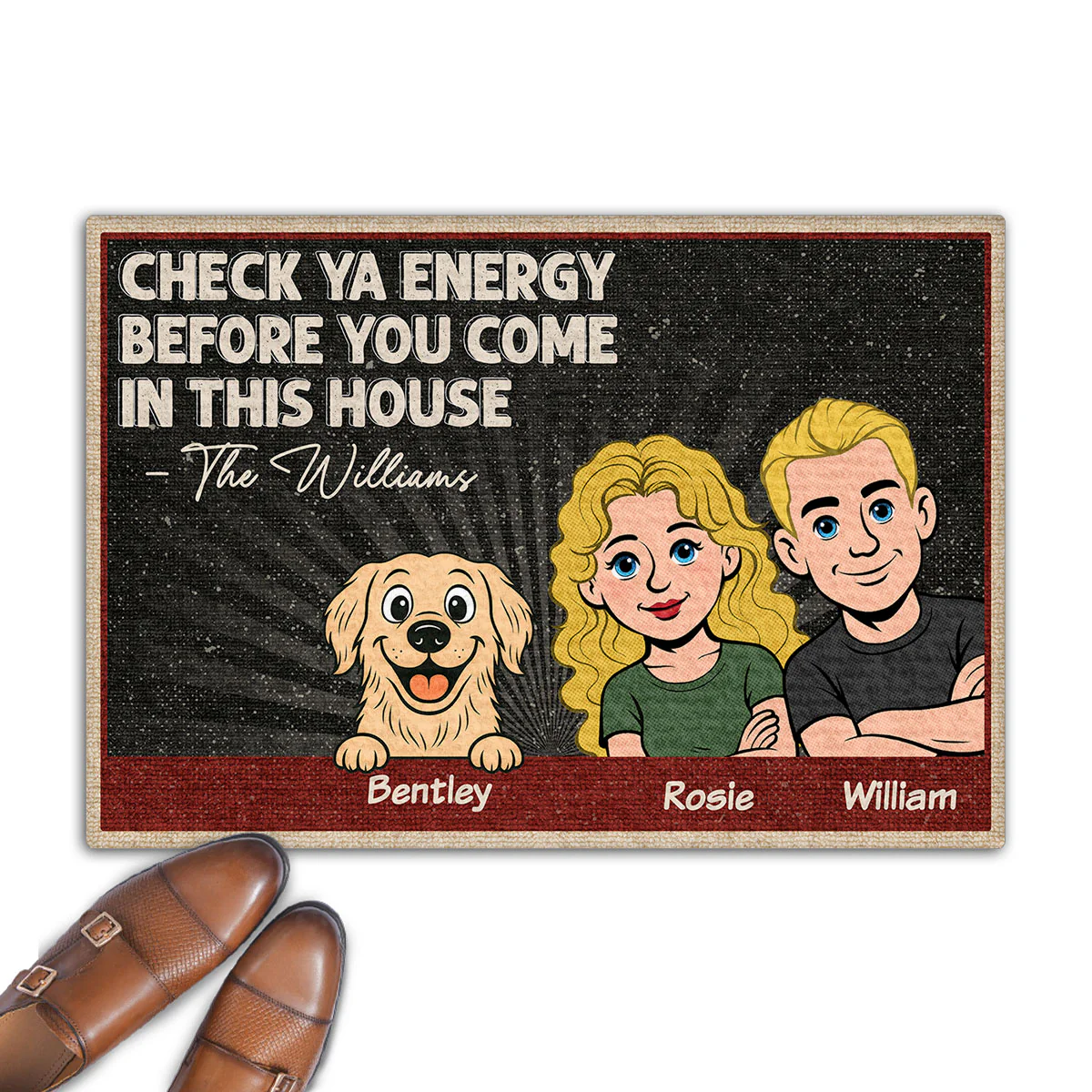 Check Energy - Personalized Custom Doormat