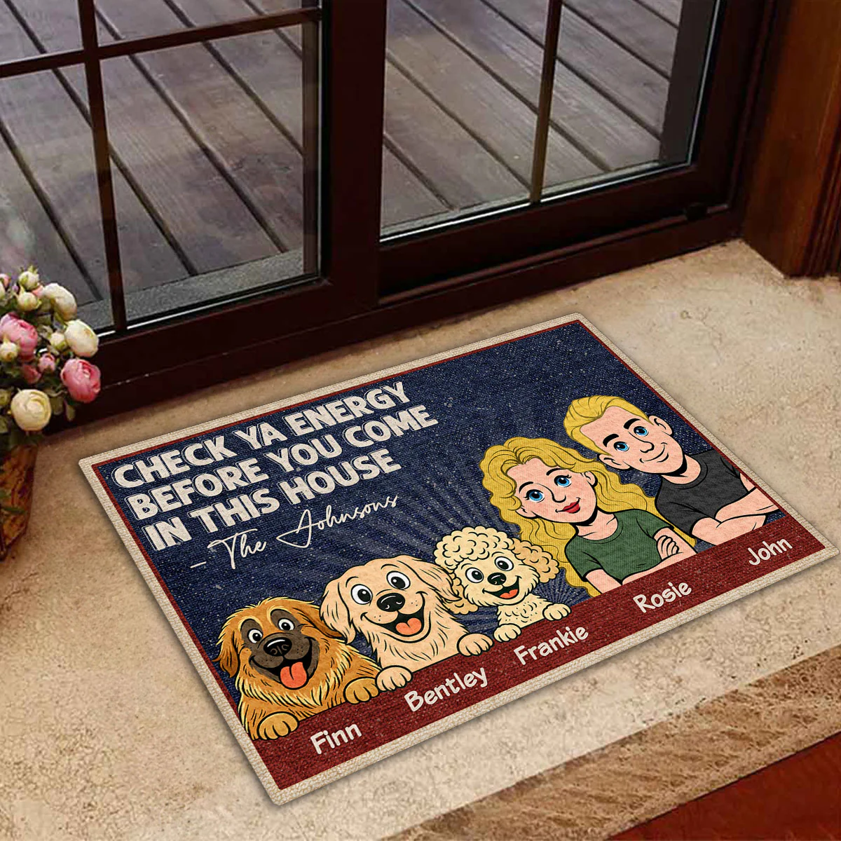 Check Energy - Personalized Custom Doormat - Image 4