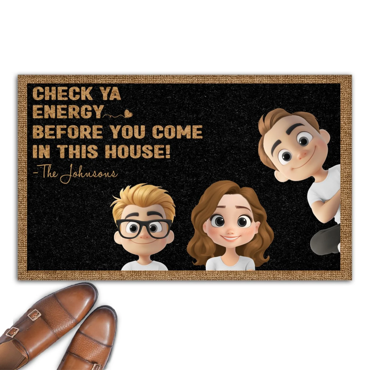 Check Ya Energy Before You Come - Personalized Custom Doormat - Image 7