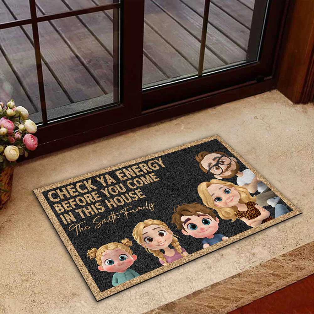 Check Ya Energy - Personalized Custom Doormat - Image 3