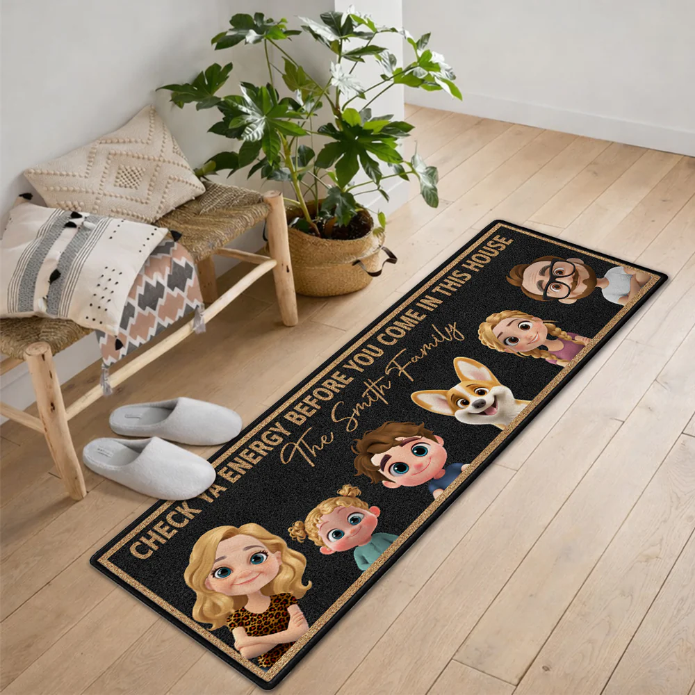 Check Ya Energy - Personalized Custom Runner Rug - Image 3