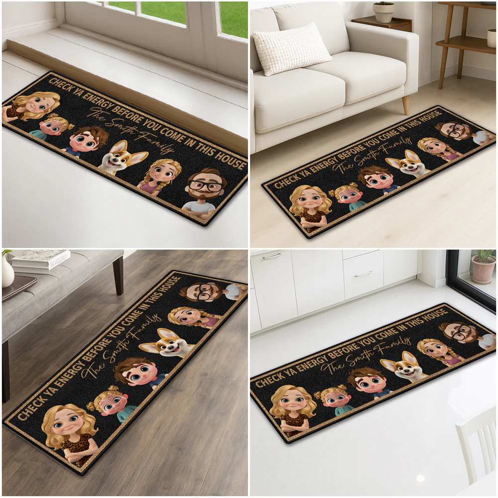 Check Ya Energy - Personalized Custom Runner Rug - Image 6