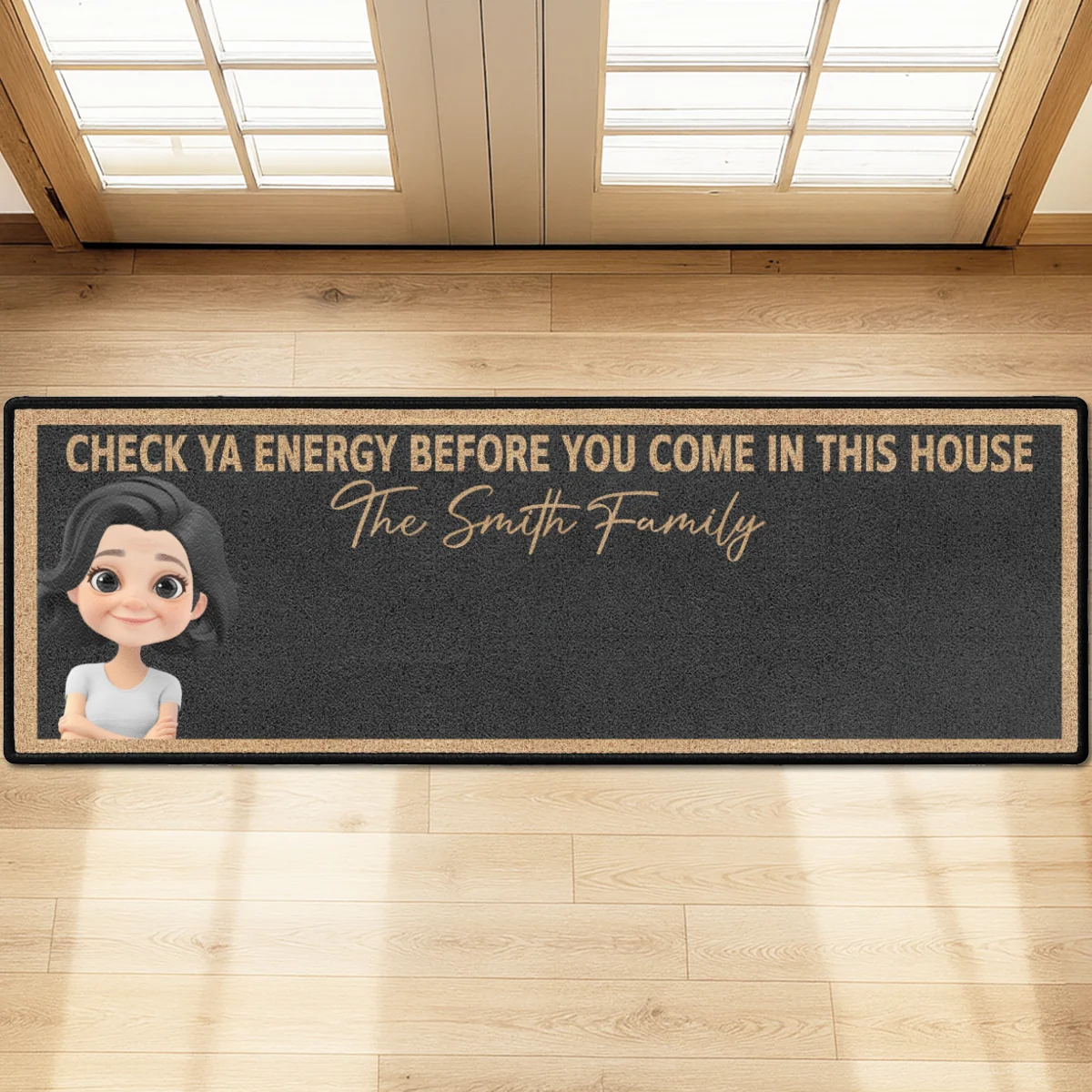 Check Ya Energy - Personalized Custom Runner Rug - Image 8