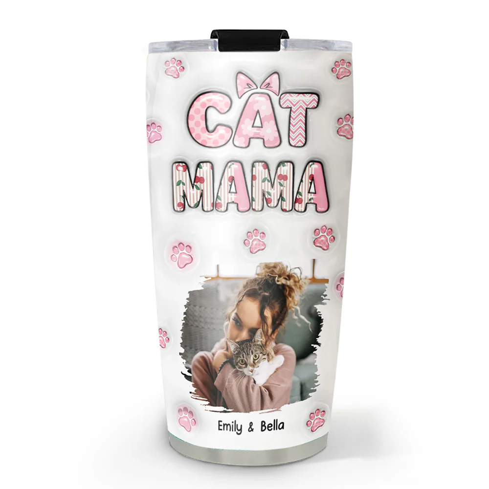 Cherry On Top Cat Version Photo 2 - Personalized Custom 3D Inflated Effect Tumbler