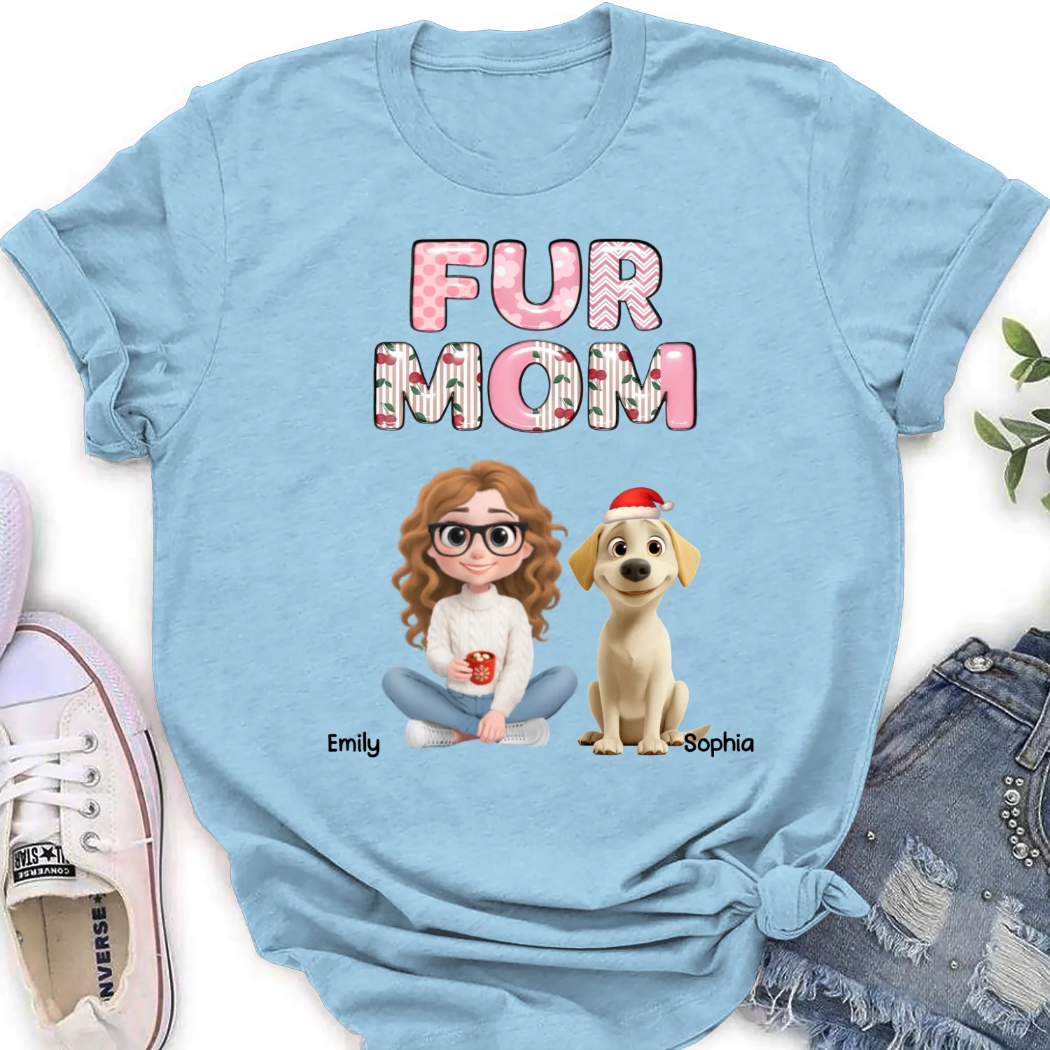 Cherry On Top Of Us - Personalized Custom Women's T-shirt - Image 7