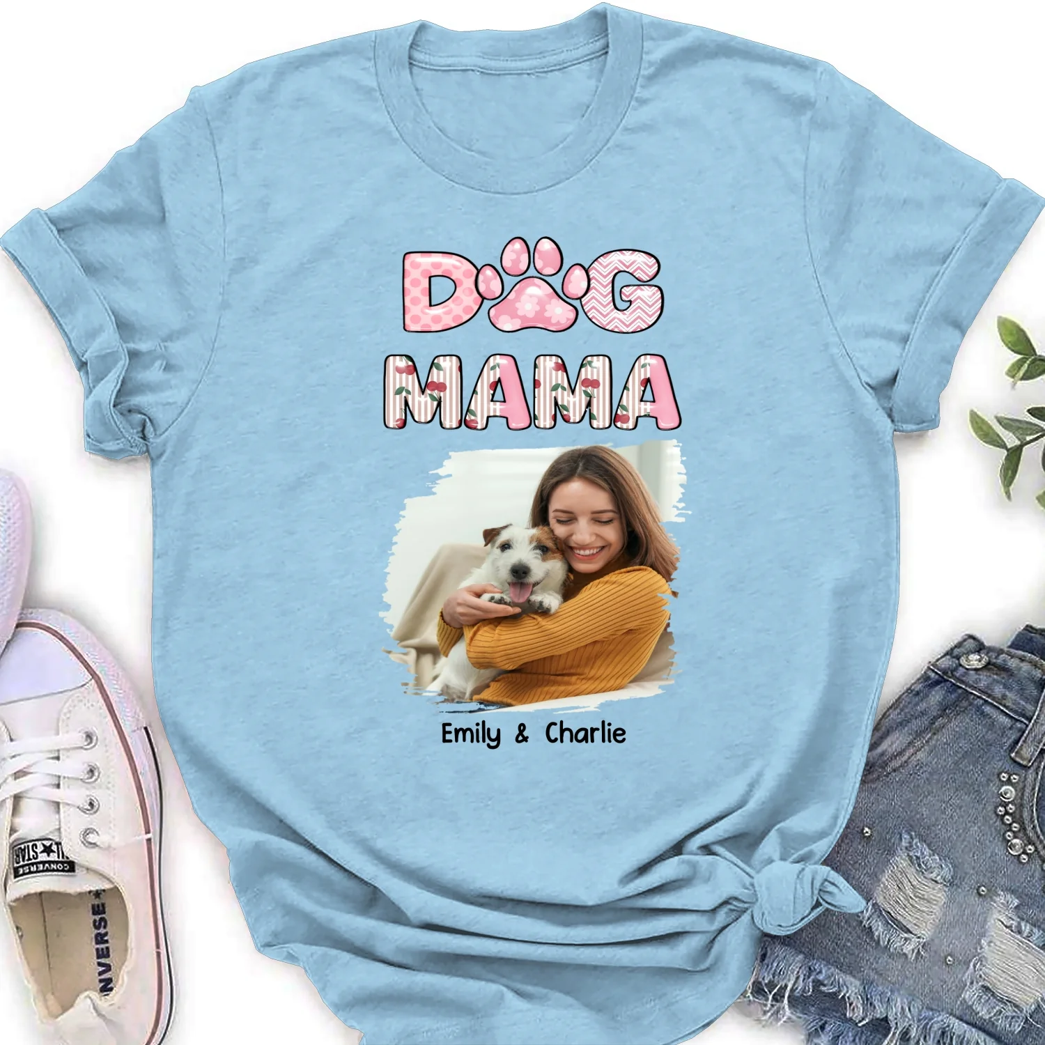Cherry On Top Photo - Personalized Custom Women's T-shirt - Image 6