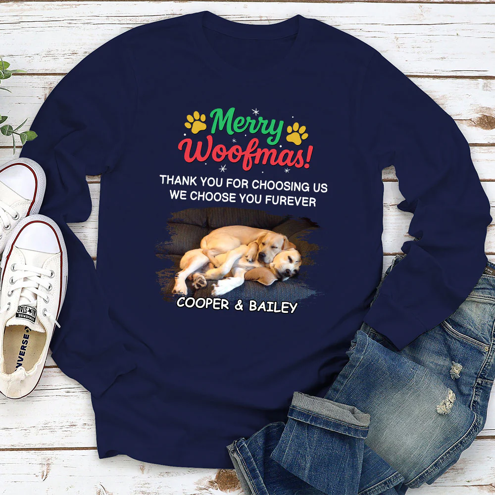 Choose You Forever Photo - Personalized Custom Long Sleeve T-shirt - Image 2