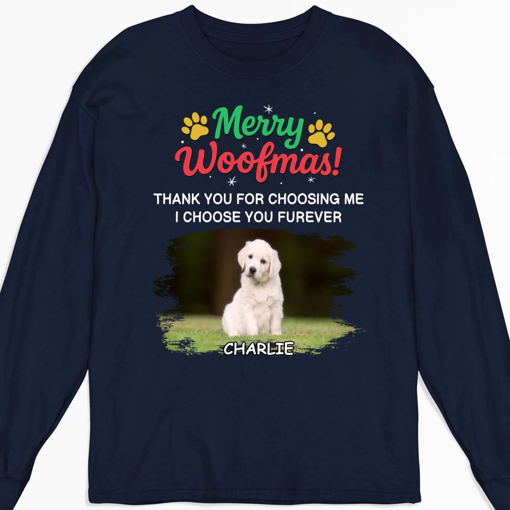 Choose You Forever Photo - Personalized Custom Long Sleeve T-shirt - Image 4