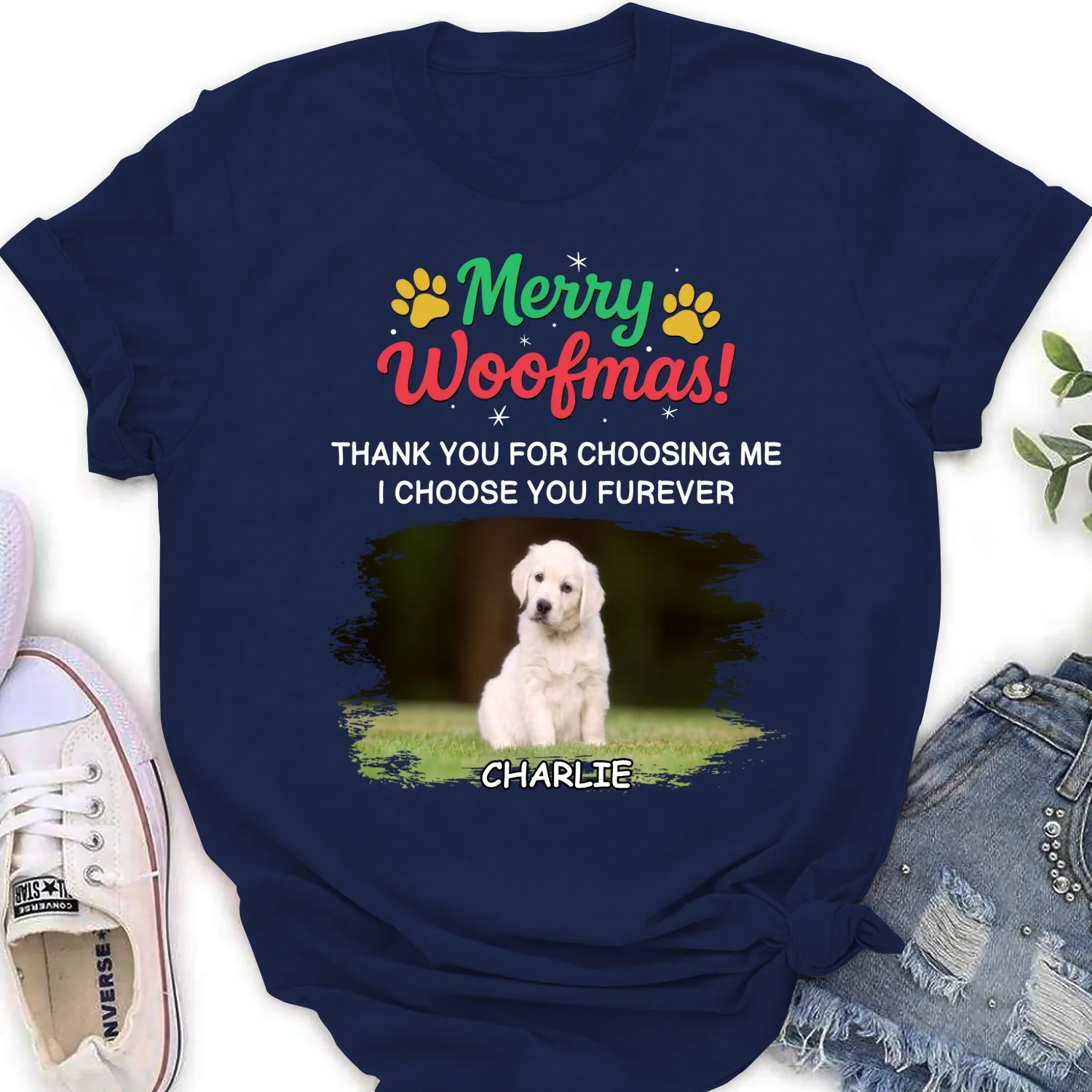 Choose You Forever Photo - Personalized Custom Women's T-shirt - Image 4