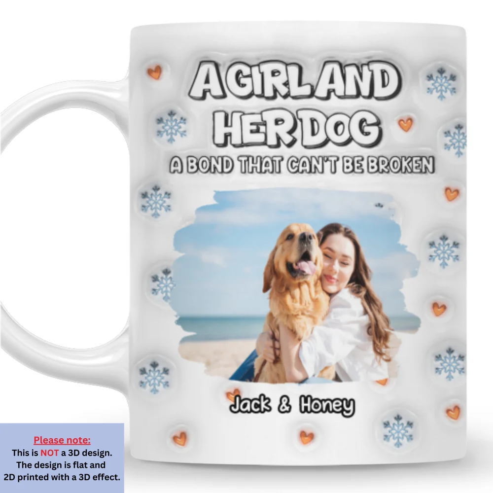 Christmas Day With Dog Mom Ver Photo 2 - Personalized Custom 3D Inflated Effect Mug - Image 7