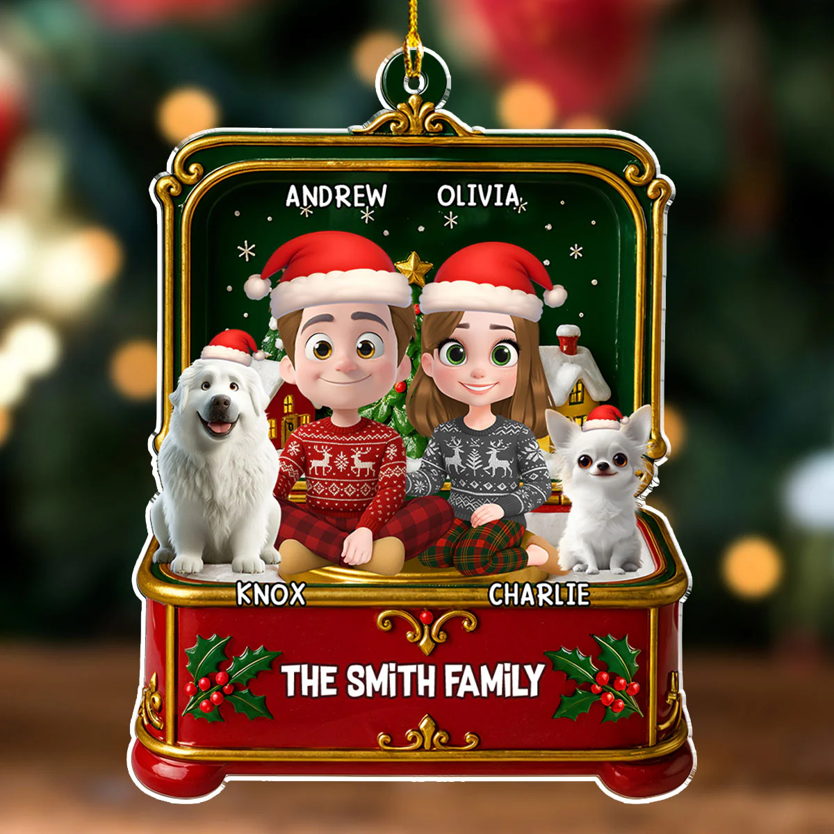 Christmas Gift - Personalized Custom Acrylic Ornament - Image 4