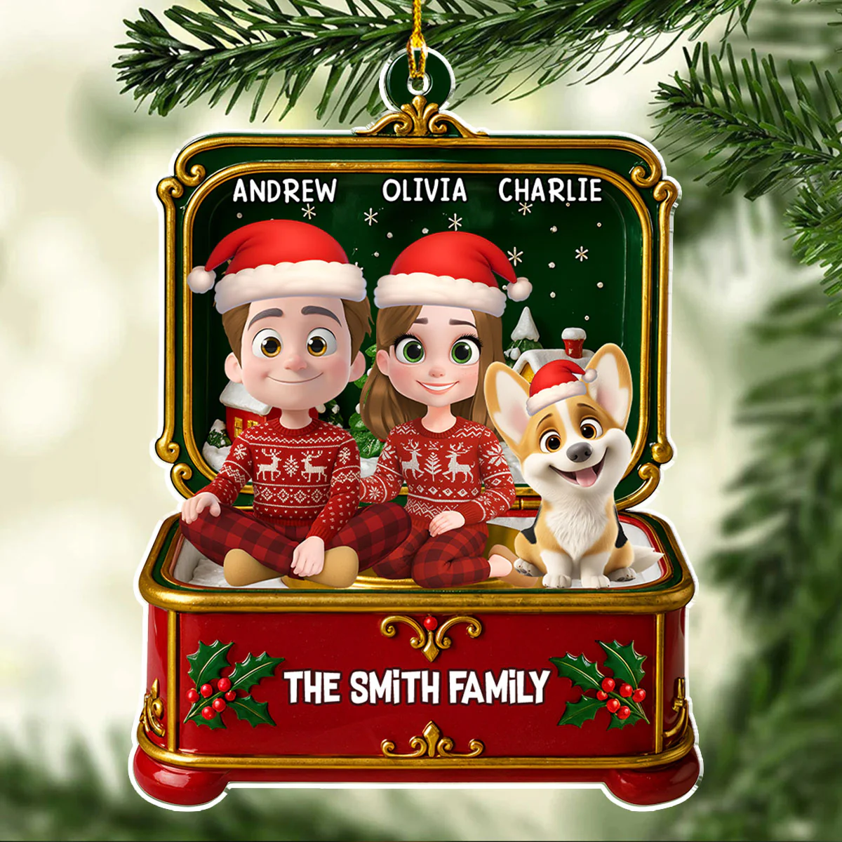 Christmas Gift - Personalized Custom Acrylic Ornament - Image 5