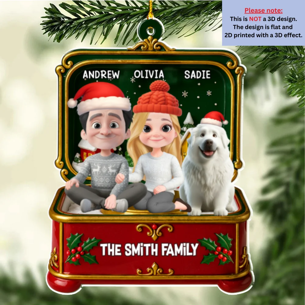 Christmas Gift - Personalized Custom Acrylic Ornament - Image 7