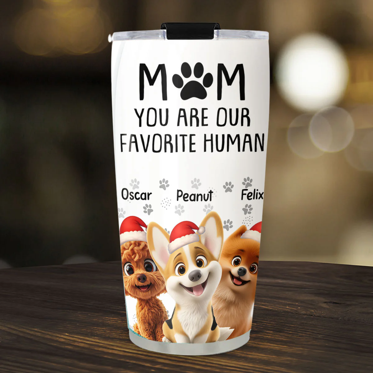 Christmas Is Better With My Dog - Personalized Custom Tumbler - Image 3