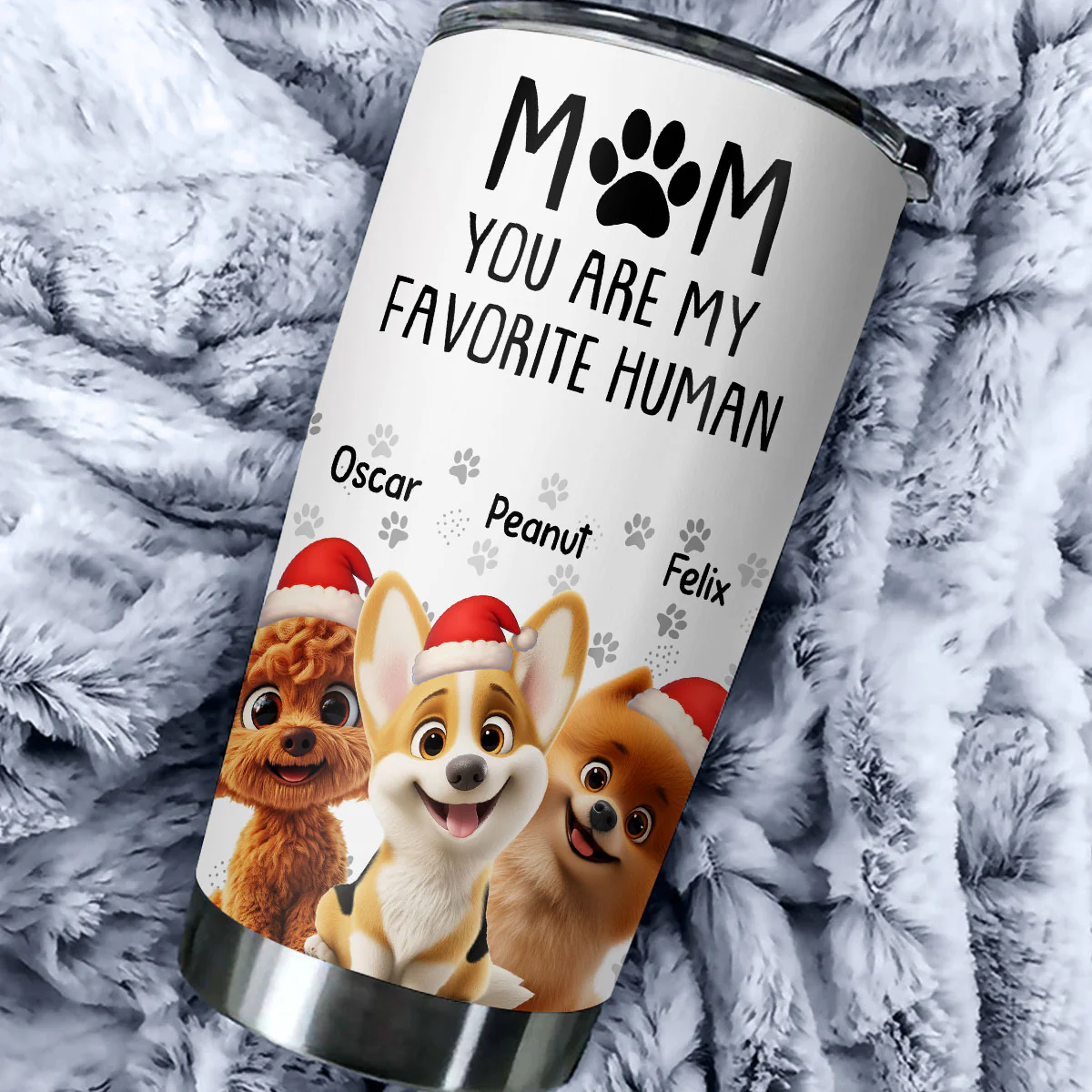Christmas Is Better With My Dog - Personalized Custom Tumbler - Image 4