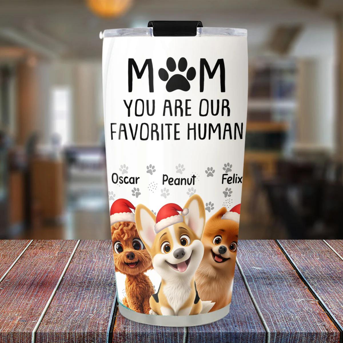 Christmas Is Better With My Dog - Personalized Custom Tumbler - Image 5