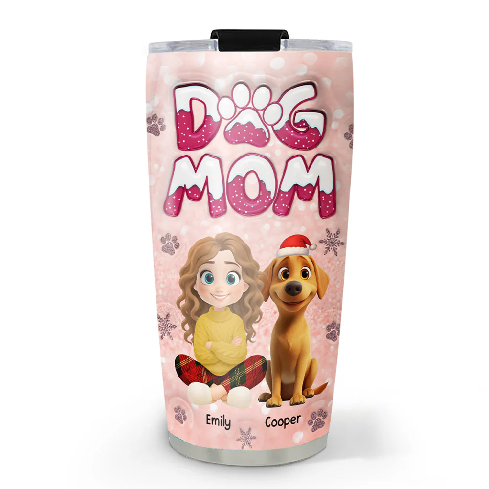Christmas Is Coming To Paw - Personalized Custom 3D Inflated Effect Tumbler