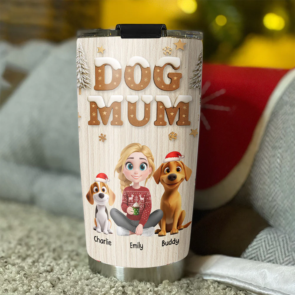 Christmas Snowball - Personalized Custom Tumbler - Image 3