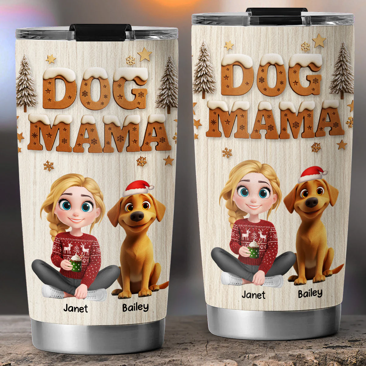 Christmas Snowball - Personalized Custom Tumbler - Image 5
