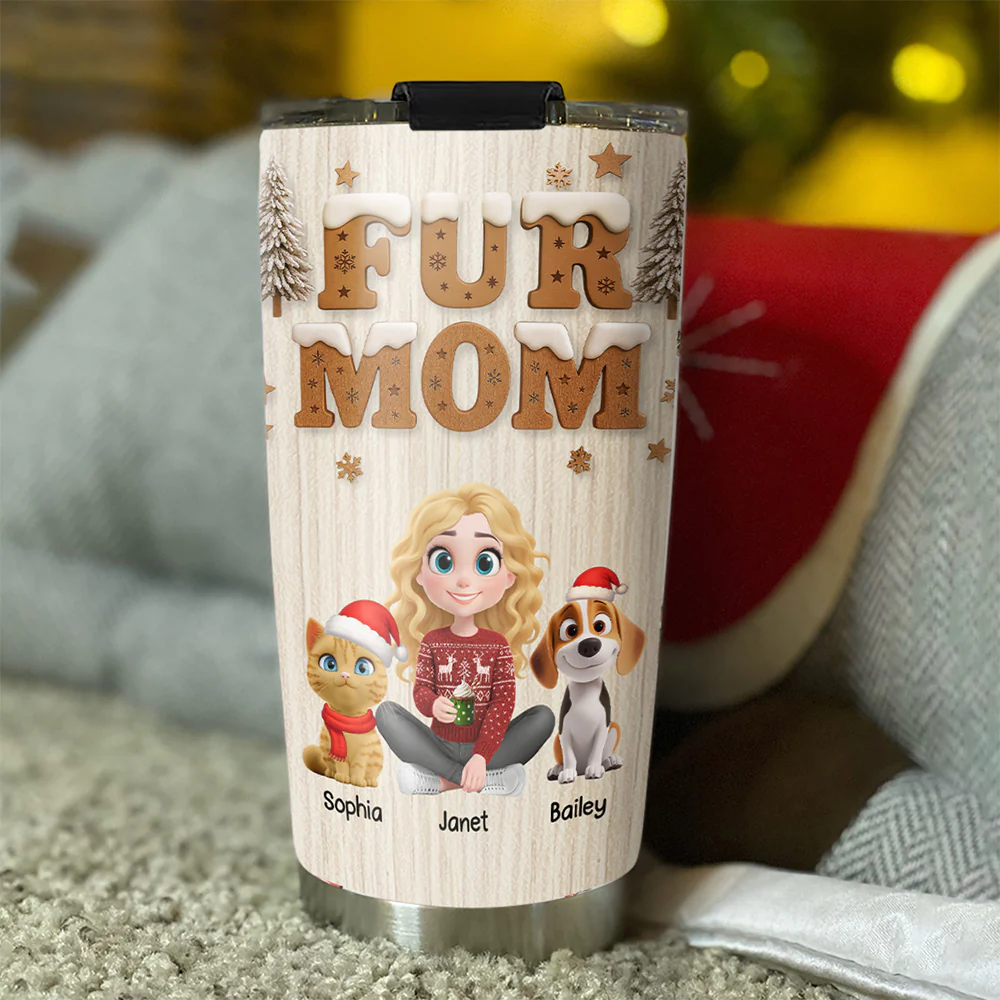 Christmas Snowball Ver Pet - Personalized Custom Tumbler - Image 3