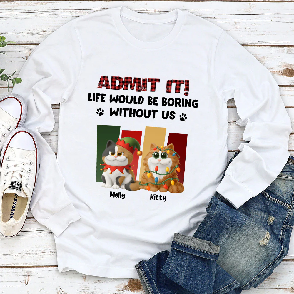 Christmas Without Me - Personalized Custom Long Sleeve T-shirt - Image 2
