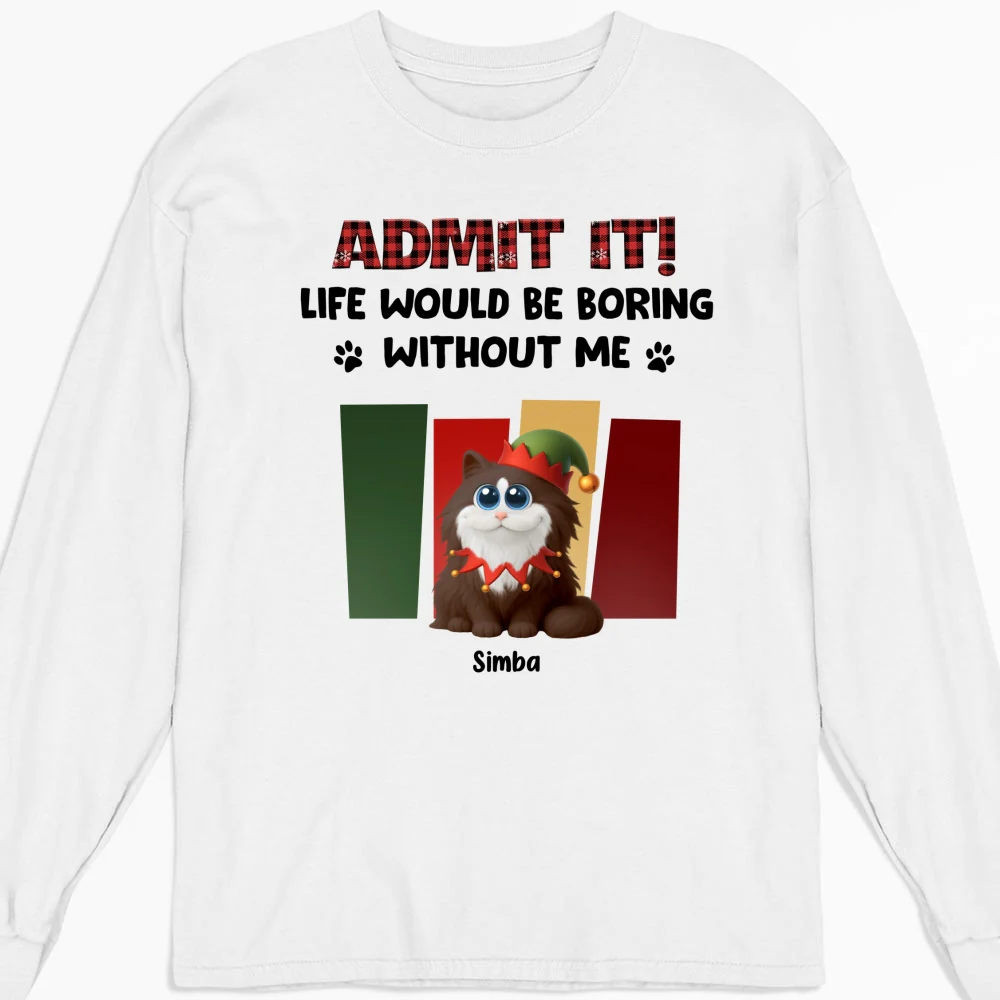 Christmas Without Me - Personalized Custom Long Sleeve T-shirt - Image 5