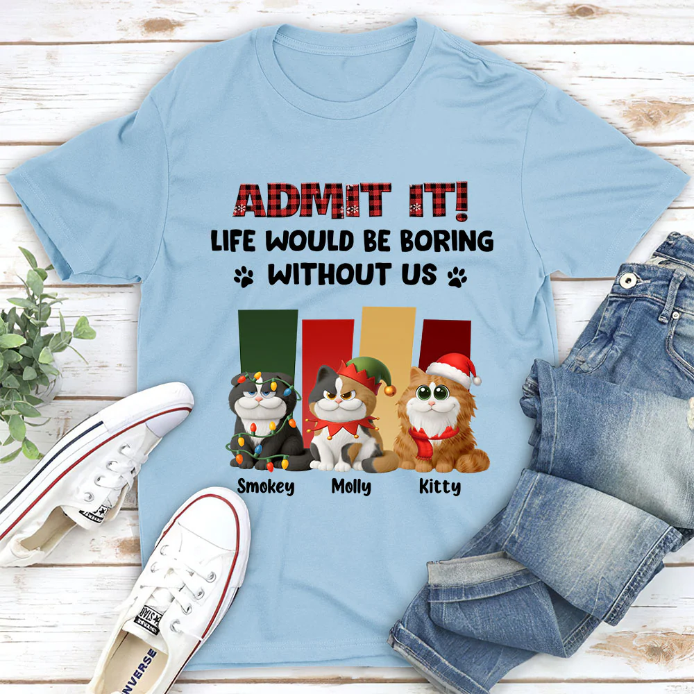 Christmas Without Me - Personalized Custom Unisex T-shirt - Image 4