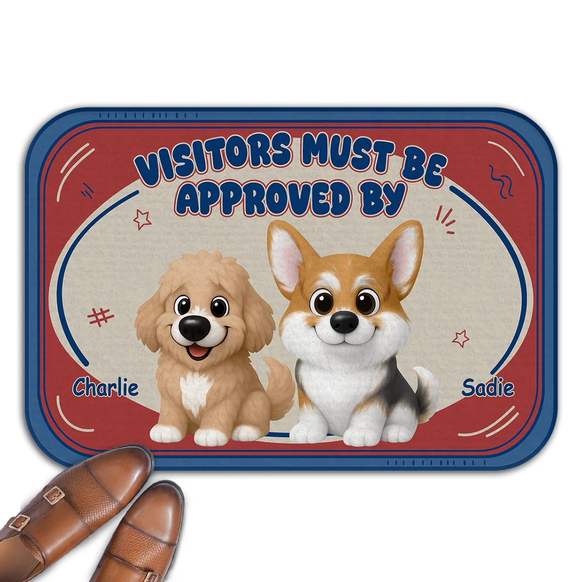 Chunky Dog Funny - Personalized Custom Doormat