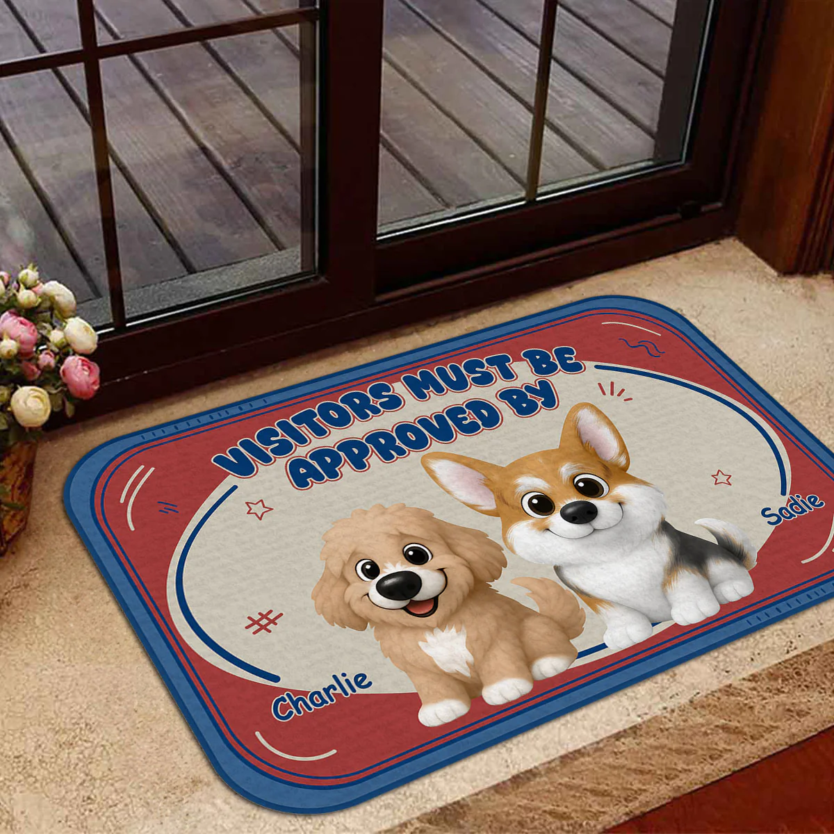 Chunky Dog Funny - Personalized Custom Doormat - Image 4