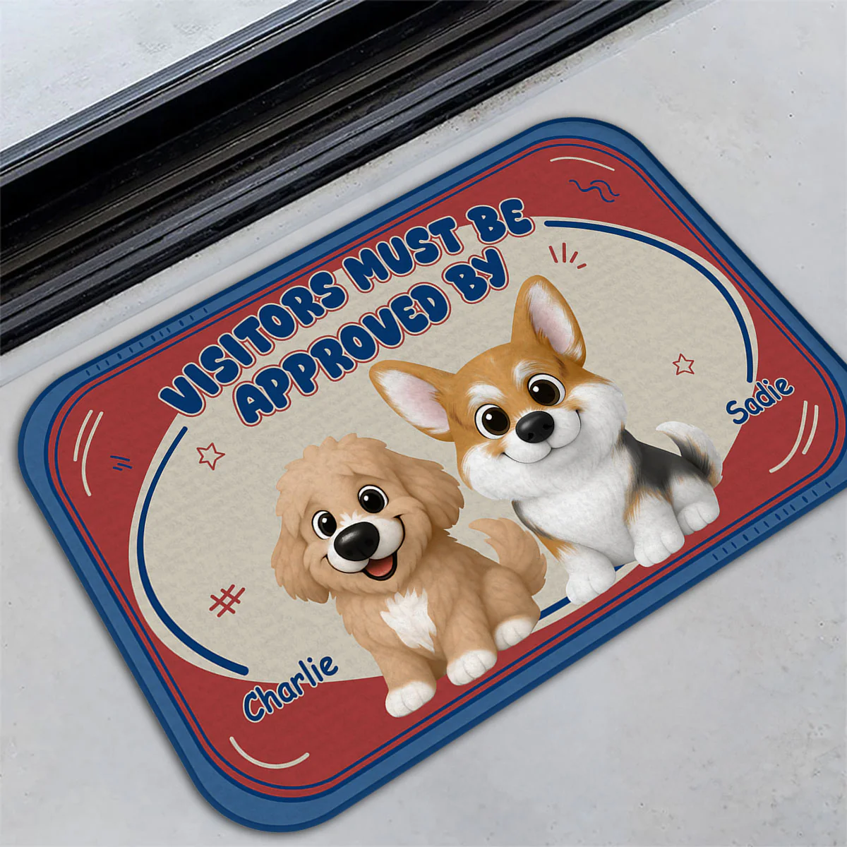 Chunky Dog Funny - Personalized Custom Doormat - Image 5