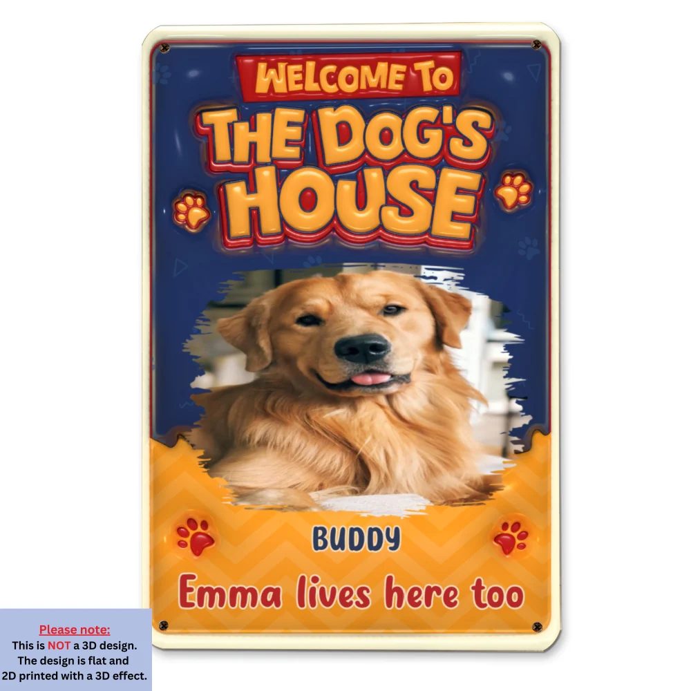 Chunky Dog Staffs Photo - Personalized Custom 3D Inflated Effect Metal Sign - Image 6
