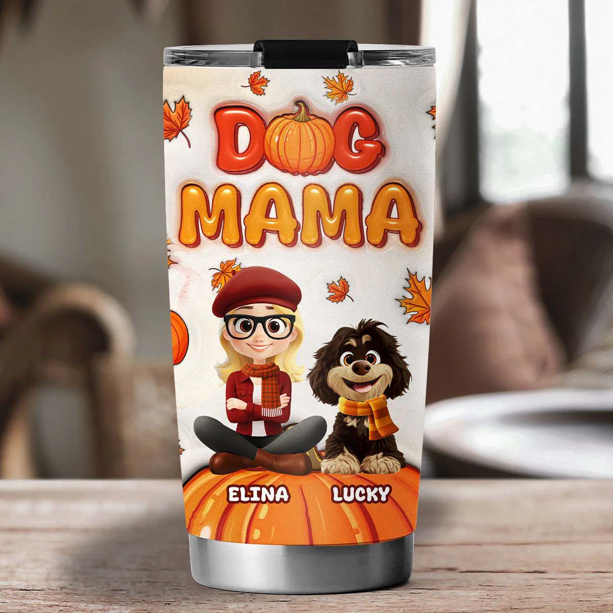 Cinnamon Flavor - Personalized Custom 3D Inflated Effect Tumbler