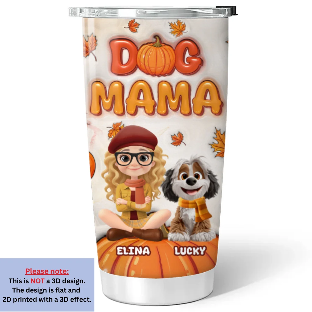 Cinnamon Flavor - Personalized Custom 3D Inflated Effect Tumbler - Image 5