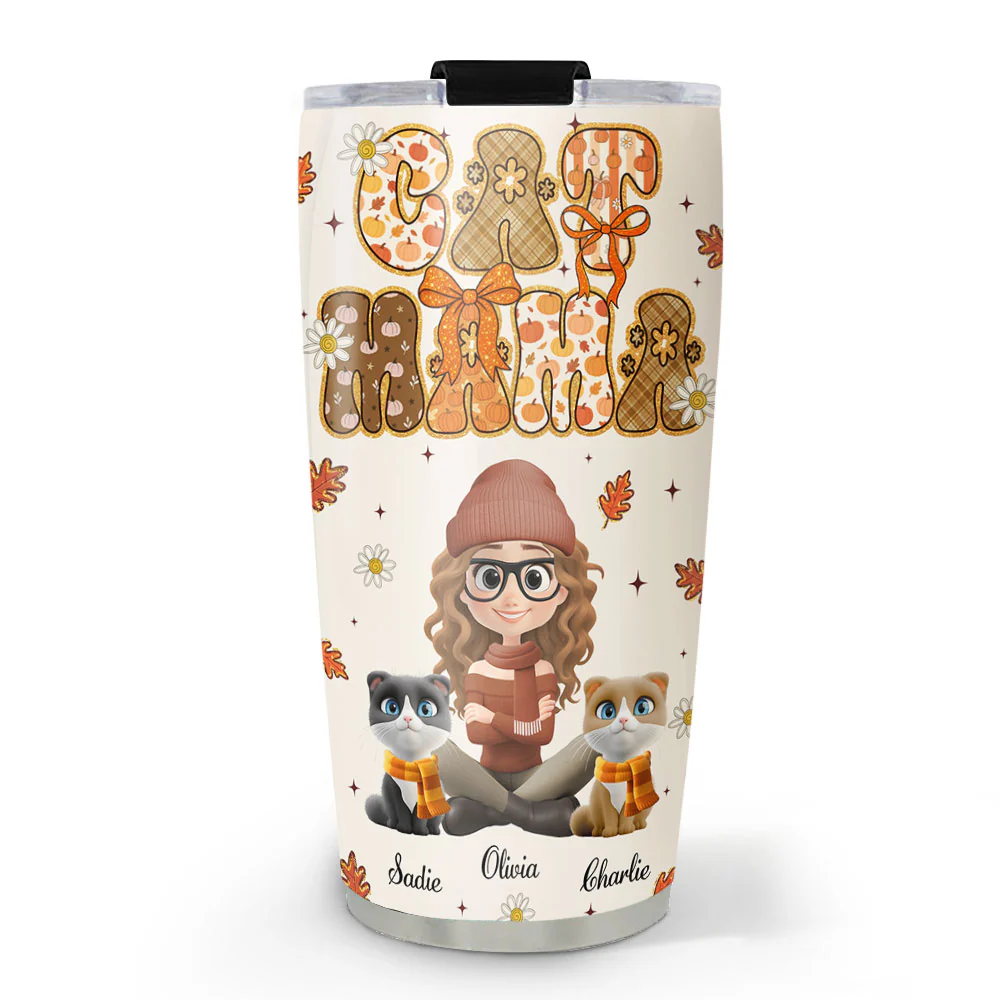 Cinnamon Latte Cat Ver - Personalized Custom Tumbler