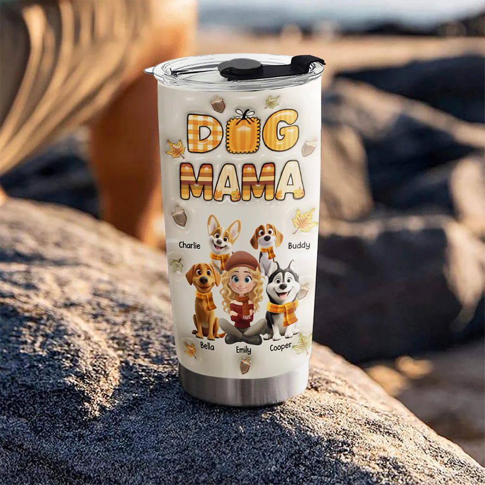 Cinnamon On Top - Personalized Custom 3D Inflated Effect Tumbler - Image 2