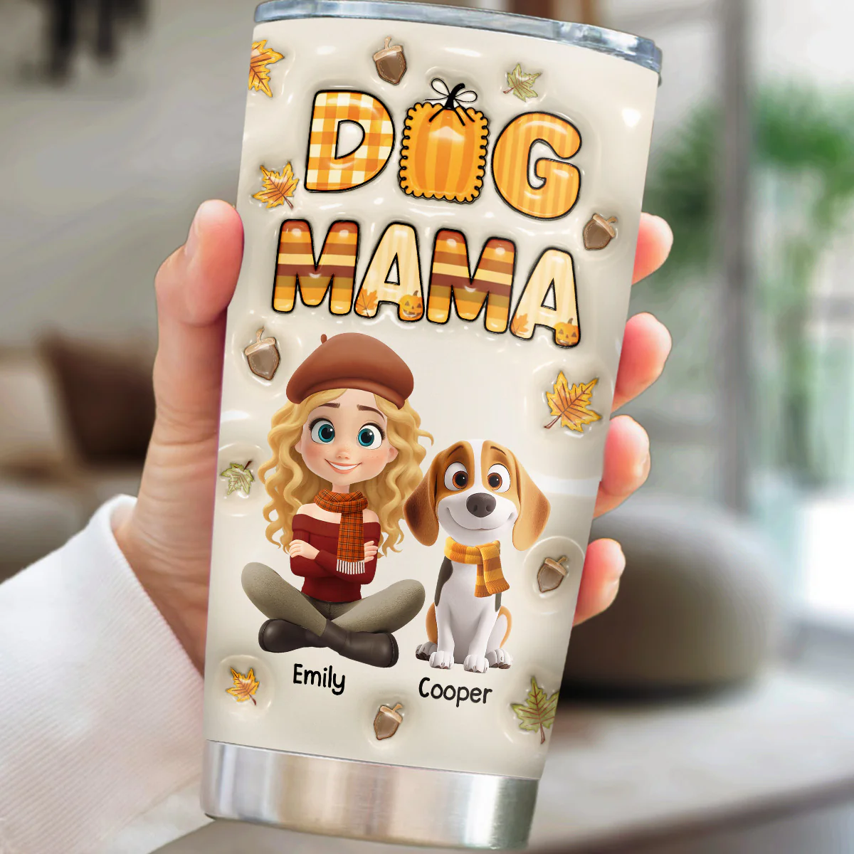 Cinnamon On Top - Personalized Custom 3D Inflated Effect Tumbler - Image 3