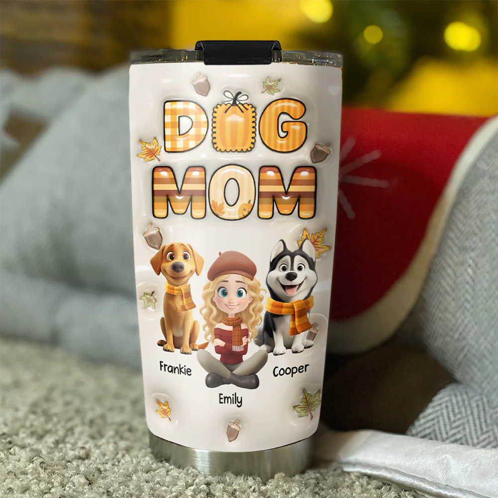Cinnamon On Top - Personalized Custom 3D Inflated Effect Tumbler - Image 4
