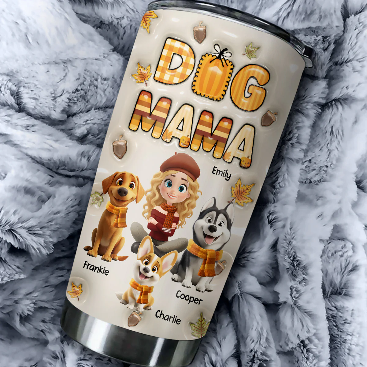 Cinnamon On Top - Personalized Custom 3D Inflated Effect Tumbler - Image 5