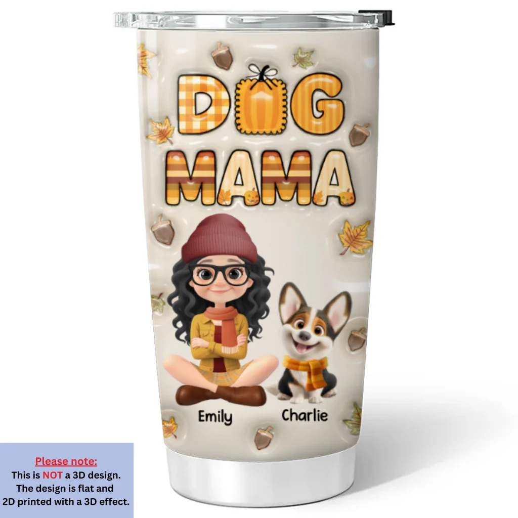 Cinnamon On Top - Personalized Custom 3D Inflated Effect Tumbler - Image 6